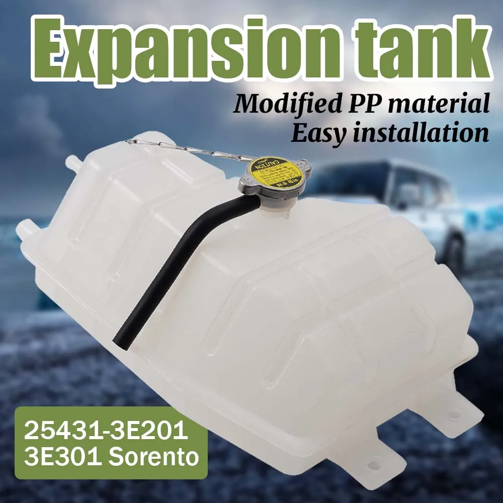 

Expansion Tank 25431-3E201 3E301 Sorento Kettle Expansion Tank Kettle Car Coolant Reservoir Tank With Cap Tube Car Accessories