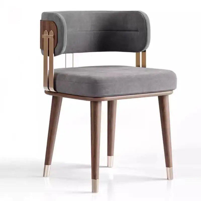 Solid Wood Dining Chairs Italian Luxury Elegant Design Salon Dining Chairs Foldable Events Silla Para Comedor Outdoor Furniture