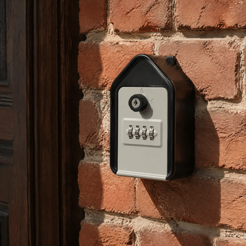 Resettable Combination Key Lock Box Weatherproof Large Capacity Combination Lockbox Waterproof Anti-double Opening