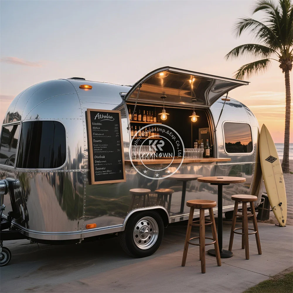 

Concession Food Truck Fully Equipped Mobile Ice Cream Pizza Cart Coffee Pizza Trailer Street Food Trailer With Full Kitchen