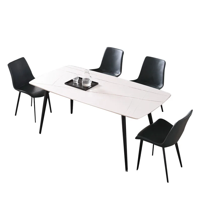 Metal Legs Guangzhou White Nordic Modern 8 Seaters Ceramic  Dining Room Tables