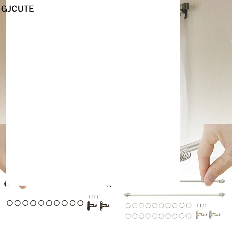 1:12 Dollhouse Furniture Model Toy Miniature Decor Curtain Rod Metal Hook Up Rings Window Fitgs Doll House Accessories