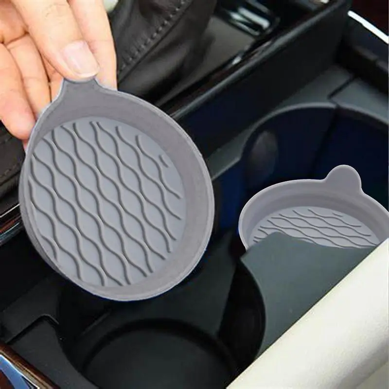 Car Cup Coaster Non-slip Cup Holder Insert Car Interior Accessories Heat-Resistant Flexible Car Cup Coasters For Home Kitchen