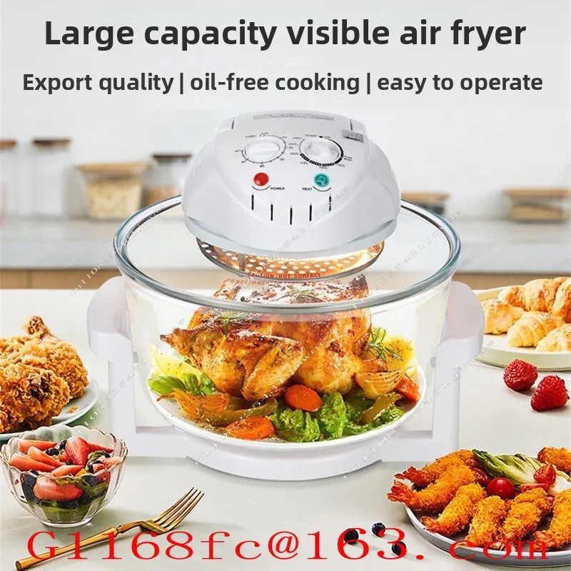 High Quality Professional Household 12L Large Capacity 17L Glass Fiber Optic Stove Visual Air Fryer