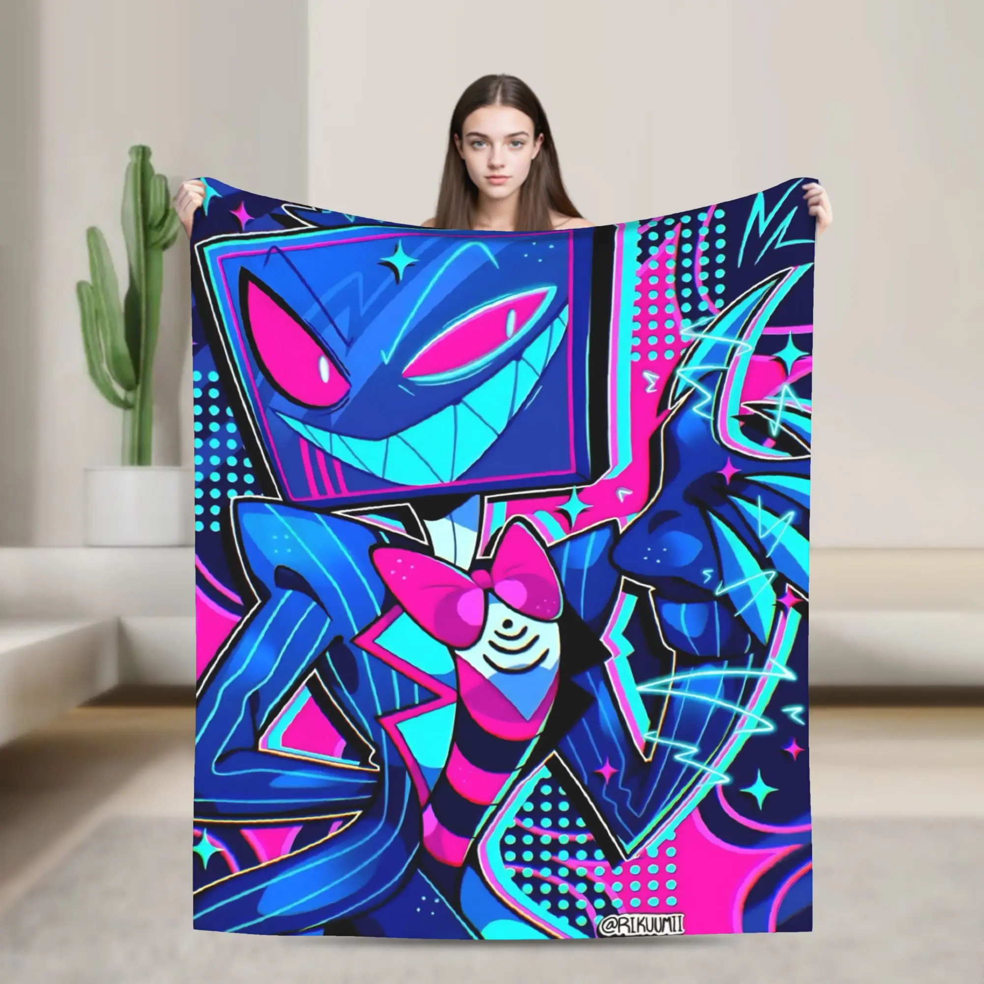 

Vox Hazbined Blanket Coral Fleece Plush Warm Throw Blanket for Bedding Couch Bed Rug