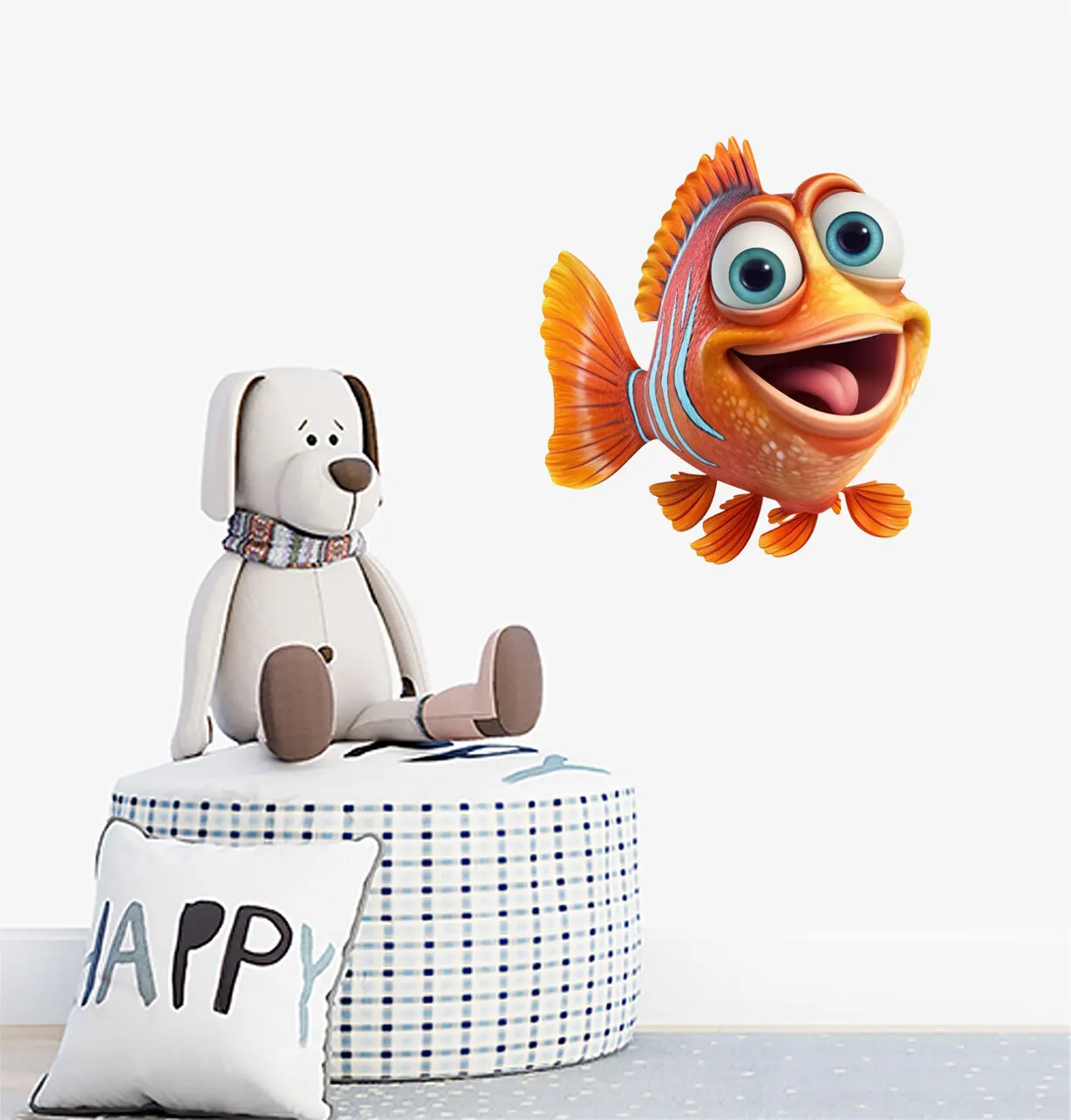Colour Nemo Fish Cartoon Retro Walls Car Motor Home Window Accessory Aesthetic Funny Cute