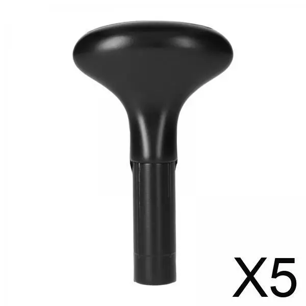 Pala de kayak/canoa negra con mango en T, empuñadura de ABS, mango duradero y ligero para tablas de paddle surf, botes, balsas y remos de stand up paddle.