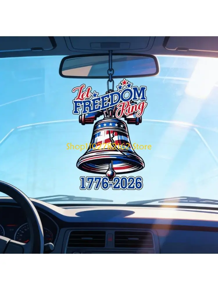 

547B Bird Car Interior Hanging Ornament Acrylic Flag Decors Multifunctional Car Ornament for Rearview Mirror & Keychain Gift
