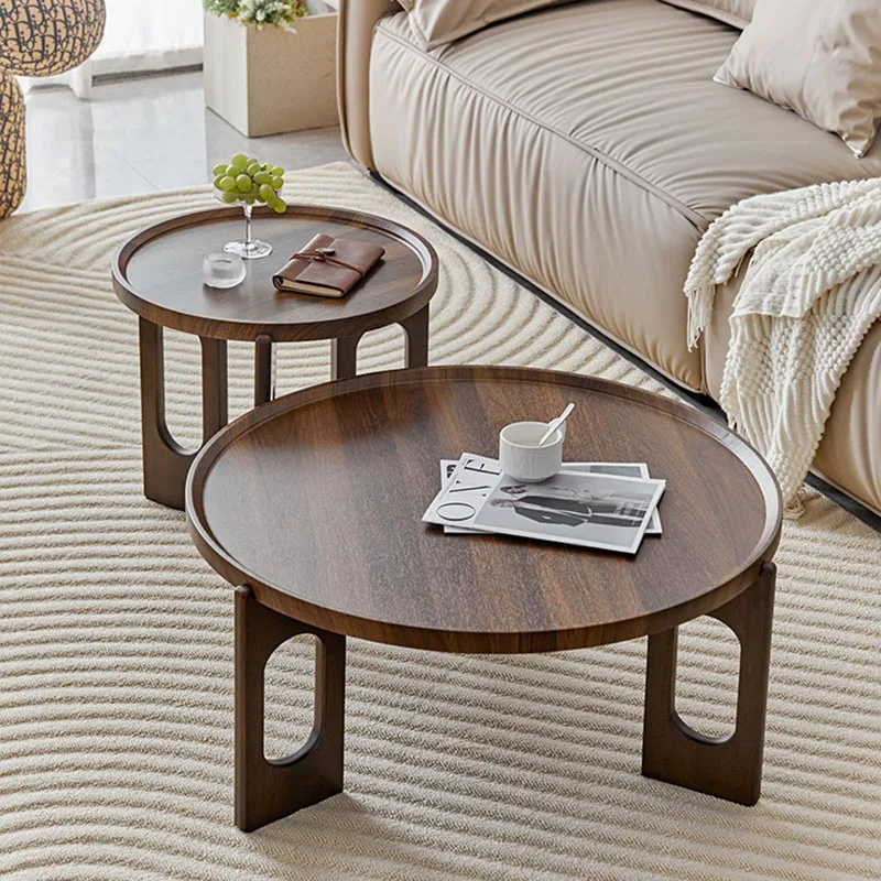

Nordic Minimalist Round Coffee Table Luxury Modern Side Table for Small Space Living Room Hotel Home Decor Creative Design