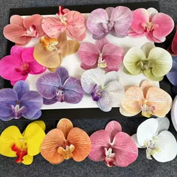 Phalaenopsis Artificial Flower Souvenir 3D Printed Film Orchid Flower Head Decoration Exquisite Wedding Gift Box Decor