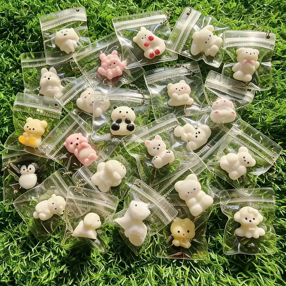 20PCS Fidget Toys Blind Bags Animal Food Mini Pinch Toys Squeeze Toy Cute Stress-Relief For Kids Adults Classroom Prizes E4Z6