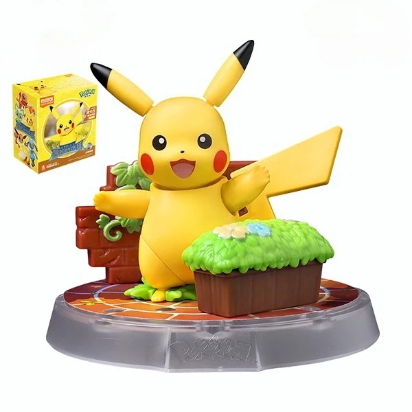 Pokemon Pikachu Eevee Sprigatito DIY Assembly Toys  Charmander Psyduck Charmander PVC Action Figure Anime Model Kids Toys Gifts
