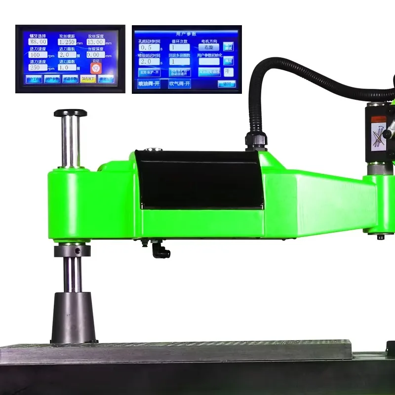 M3-M16 Hot Cnc Automatic Flexible Arm Nut Screw Servo Electric Tapping Machine for Pipe Metal Thread Drilling Machine