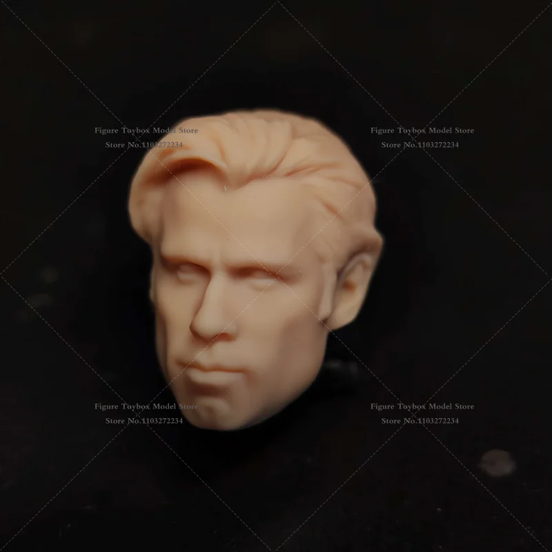 HL641 1/12 Dance King Wensen HL1172 John Travolta Movie TWO-FACE Villain Unpainted White Model Head Sculpt For SHF Mezco Body