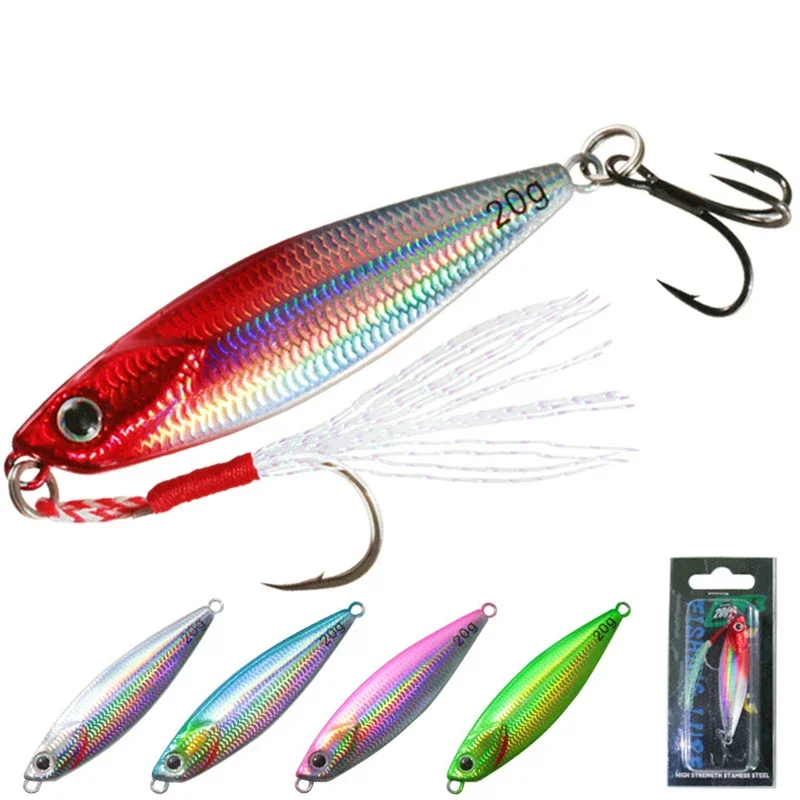 1Pcs Micro Metal Jig 10g 15g 20g Sea Pike Bass Jigging Lure Shore Long Casting Spoon Saltwater Fishing Lures Artificial Bait