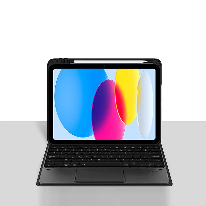 

Чехол с подсветкой и сенсорной панелью для iPad A16, 11-го поколения, съемная клавиатура 11 дюймов для iPad 10, 2022, 10,9, кожаный чехол