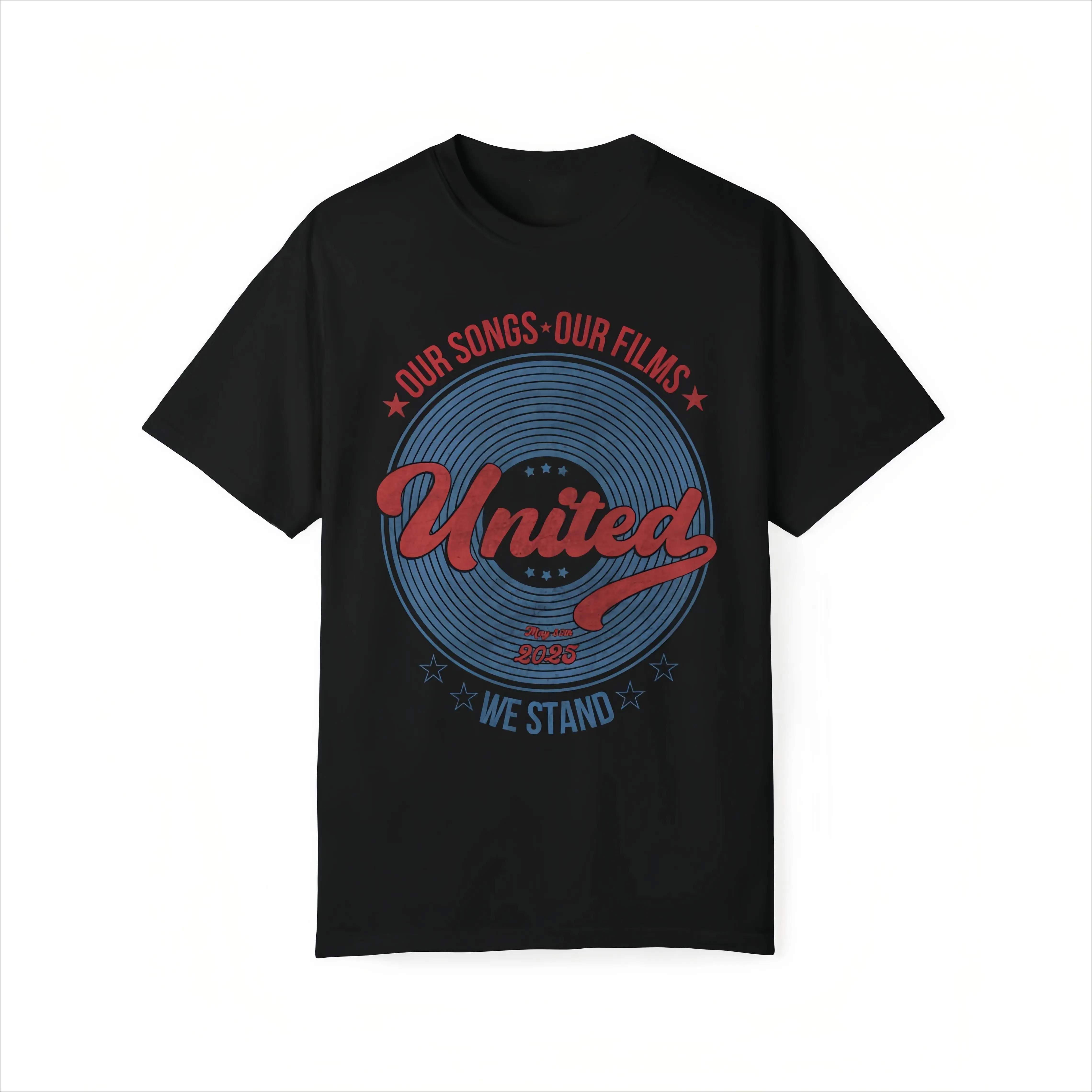 

"Our Songs Our Films T-Shirt for Women | United We Stand Graphic Tee | Retro Movie & Music Lover Gift"