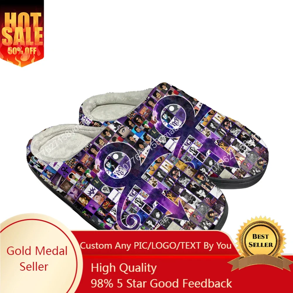 

Hot Rapper Prince Fashion Cotton Custom Slippers Mens Womens Sandals Plush Casual Keep Warm Shoes Thermal Comfortable Slipper