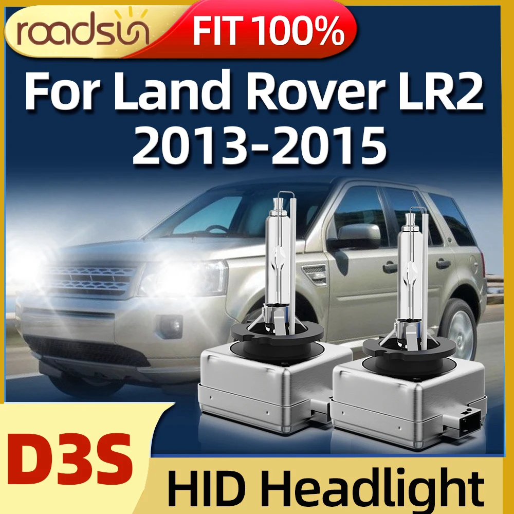 

Roadsun HID D3S Bulbs Xenon Super White Car Headlight High Low Beam 6000K Fit For Land Rover LR2 2013 2014 2015