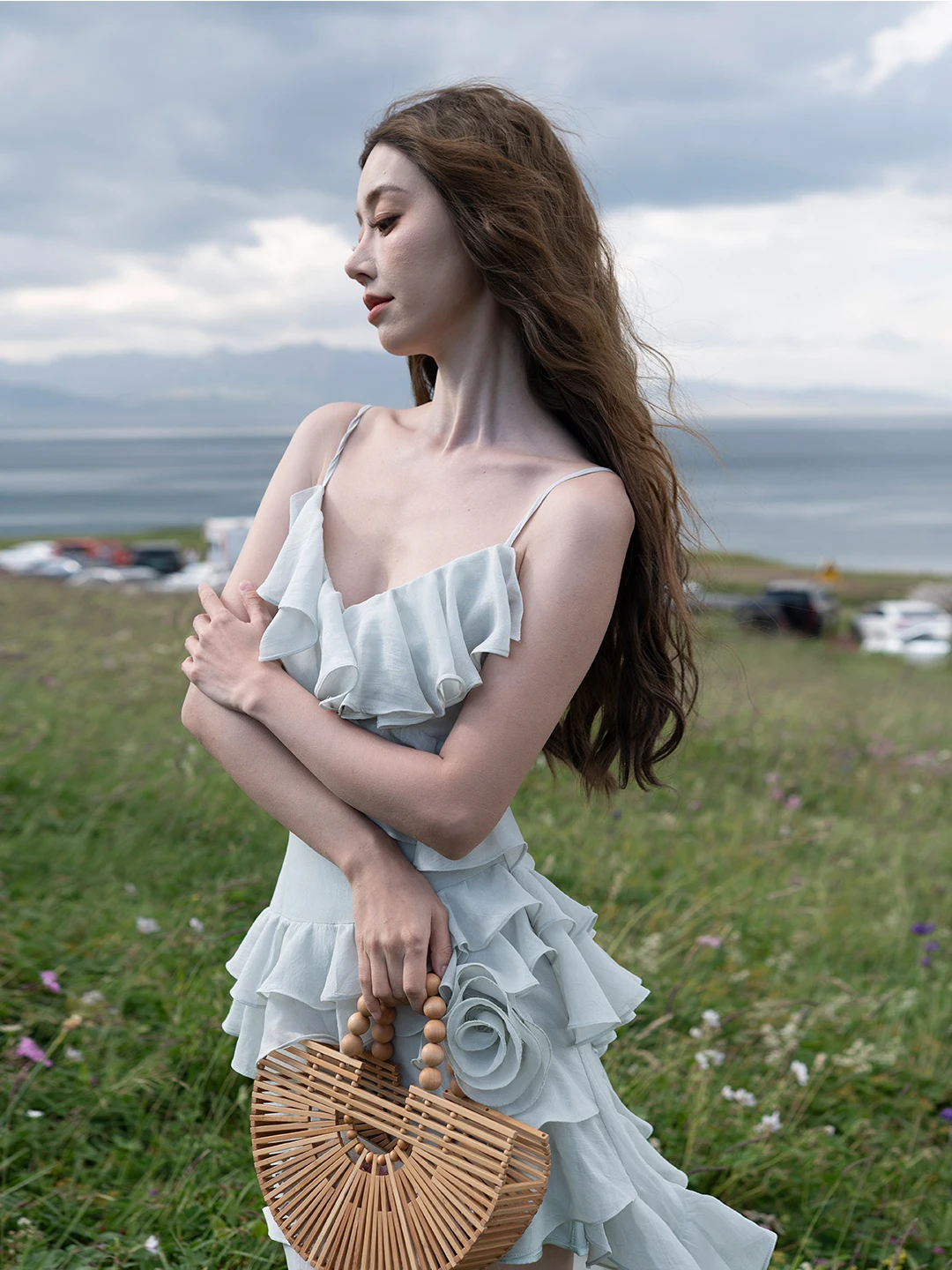 Vaion Aosphere ourlet irrégulier Svel taille cintrée Midi Dr een fée jupe Sle été respirant doux en mousseline de soie