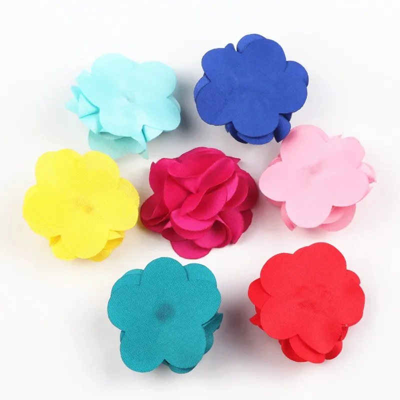 Fashion 10Pcs Cloth Fribric Flower Charm Fringed Flat Base Tassel For DIY Cloth Decoration Pendant Vintage Tassels