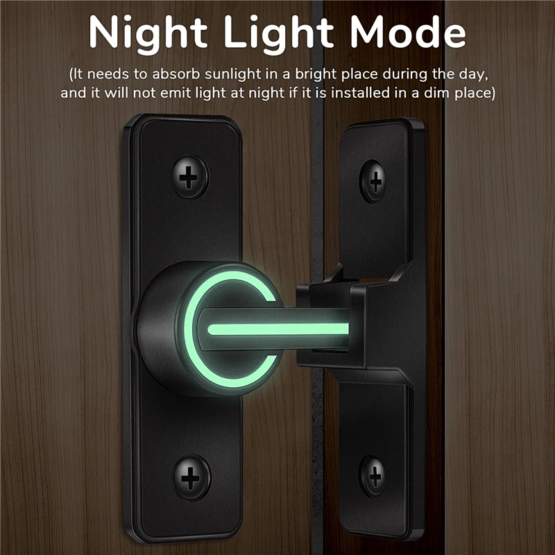 ABGR-Barn Door Lock Hardware, 90 Degree Heavy Duty Gate Latches Flip Latch Safety Door Bolt Latch Lock