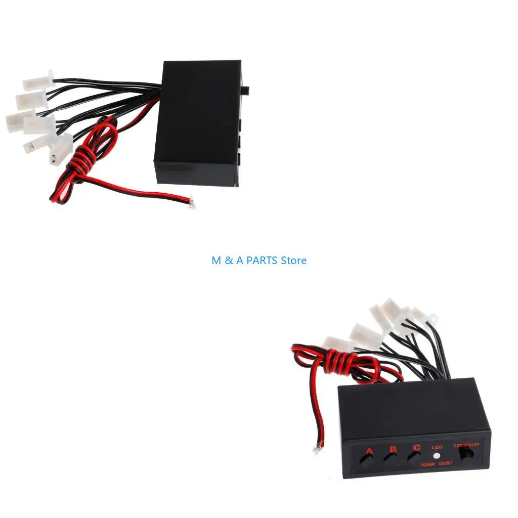 U1JF 6 Ways Flash Controller Flasher Box For Car LED Brake Stop Light Lamp Automotive Lighting Assemblies