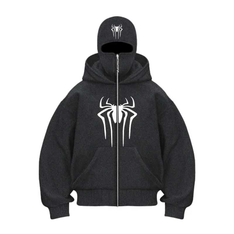 2025 Autumn and Winter New Men's and Women's Casual Sportswear With Hooded Mask Design, Sporty and Fashionable Plus Size Hoodie