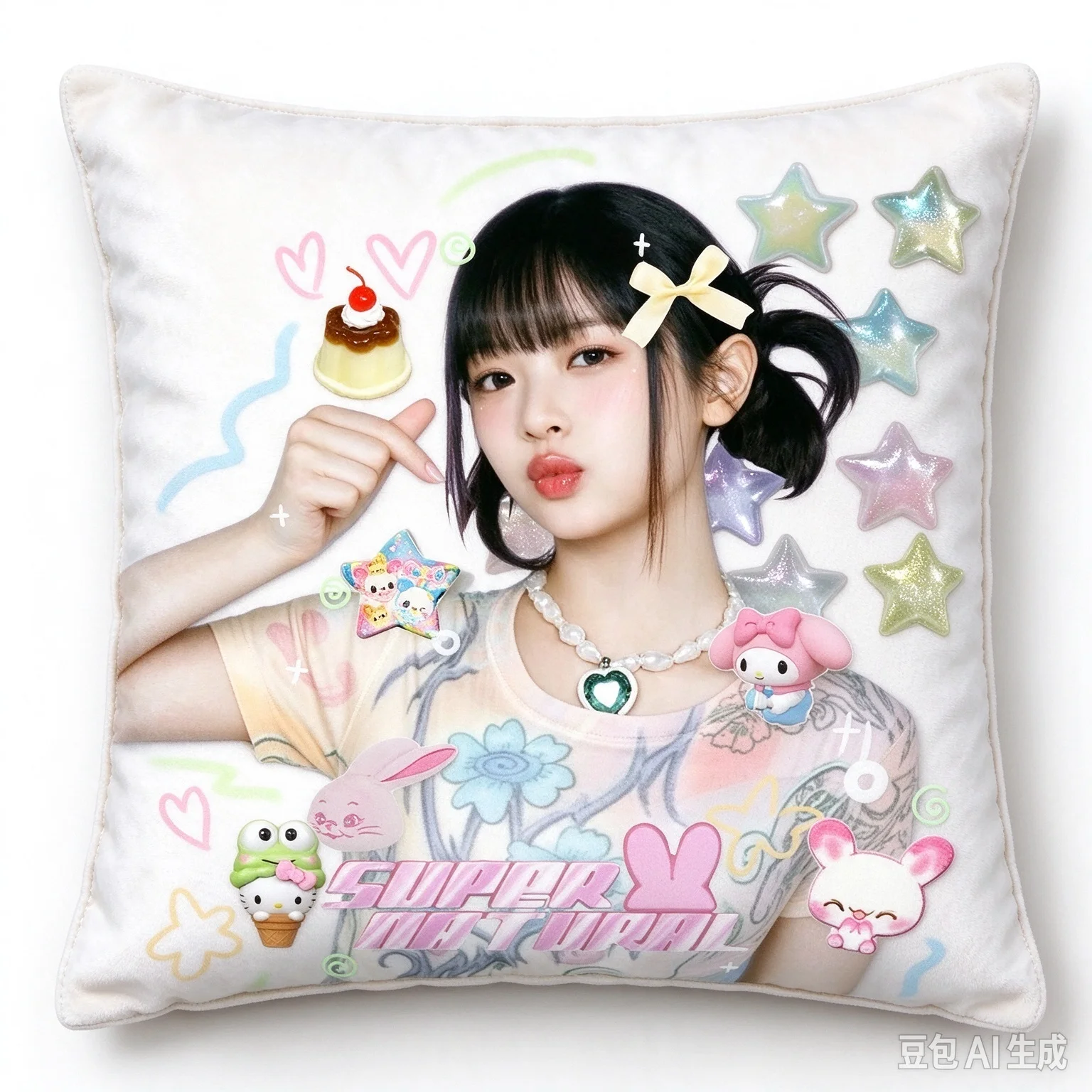 NewJeans Fan Side Pillowcase, Made From Scratch, Suitable for Bedroom Sofa Pillows