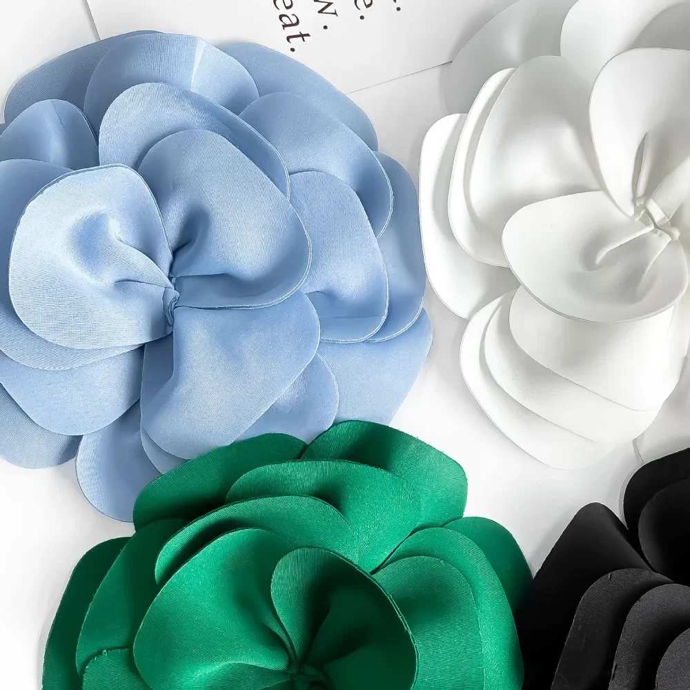 Nouveau 3D poitrine fleur grande taille amovible robe décoration bricolage robe de mariée vêtements décoration broche vêtements accessoires