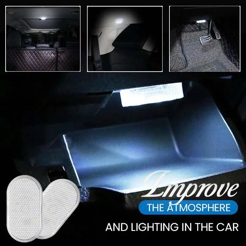 Car LED Touch Light Wireless Car Interior Roof Reading Light USB Rechargeable Car Mini High Brightness Small Night Light