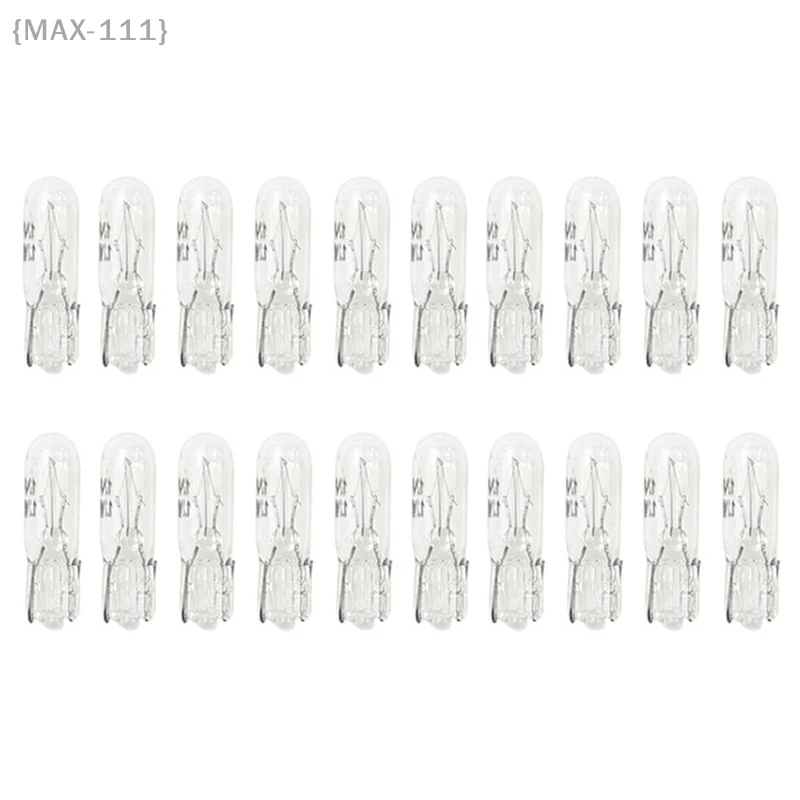 

【No】20 PCS 12V T5 W2W Halogen Replacement Bulbs | For Car Dashboard, Instrument Panel & Interior Warning Lights