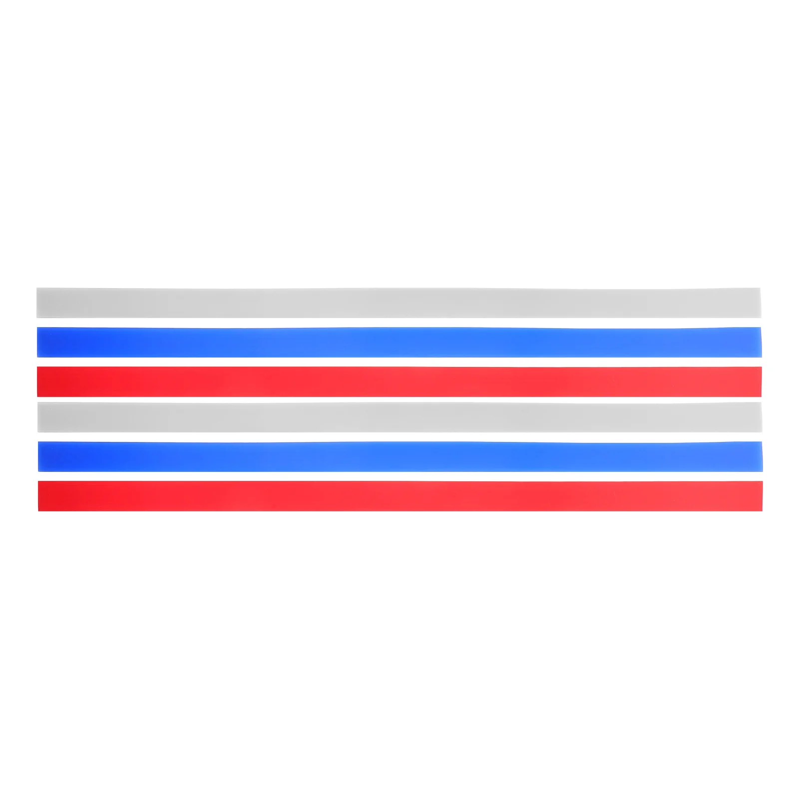 

6pcs Dough Thickness Ruler 2mm Red 4mm White 6mm Blue Baking Tools Measuring Strips Pizza Rolling Pin Kitchen Clay Ruler