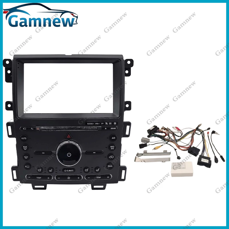 9 Inch Car Frame Fascia Adapter Canbus Box Decoder Android Radio Dash Fitting Panel Kit For Ford Edge 2013-2015