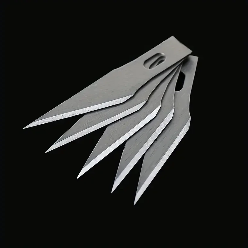 Engraving Non-Slip Metal Scalpel Knife Kit + 50/20/10/5pcs #11 Blades Cutter Craft Knives for Mobile Phone PCB Repair Hand Tools image 5