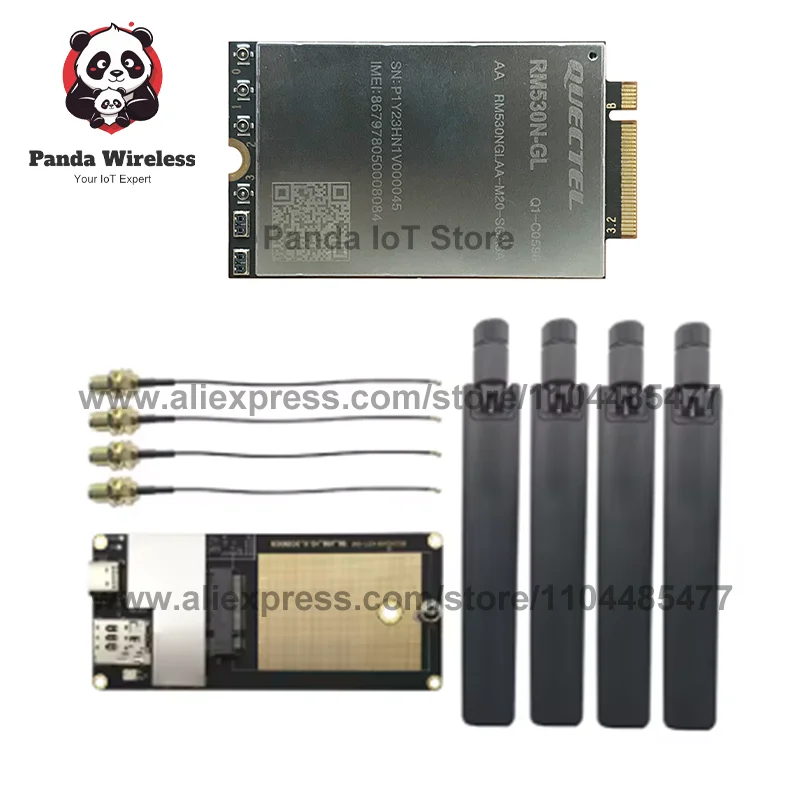 Free ship Quectel l RM530N-GL RM530NGLAA-M20-SGASA coverage Module for Sub-6 GHz M.2 Applications with kits for Europe EMEA/APAC