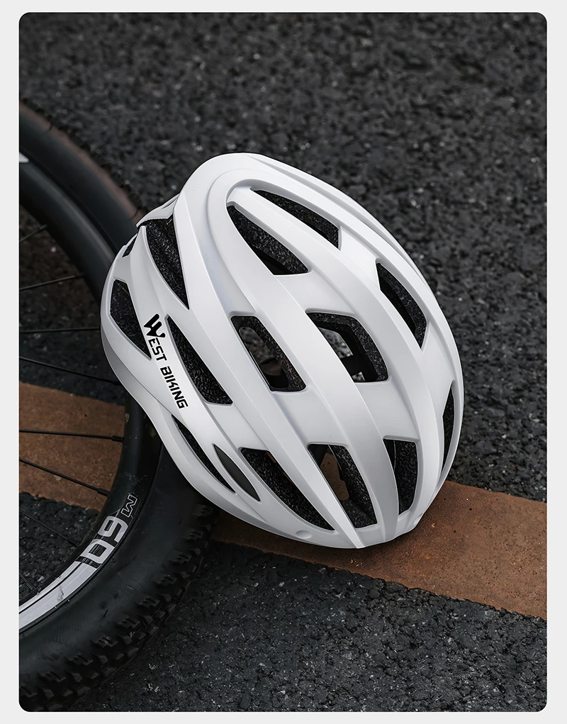 WEST BIKING CE-zertifizierter Fahrradhelm, magnetische Schutzbrille, USB-Rücklicht, verstellbar, 56–65 cm, M-XL, XXL, für Herren, für Straßen- und Mountainbiking – Detail 19