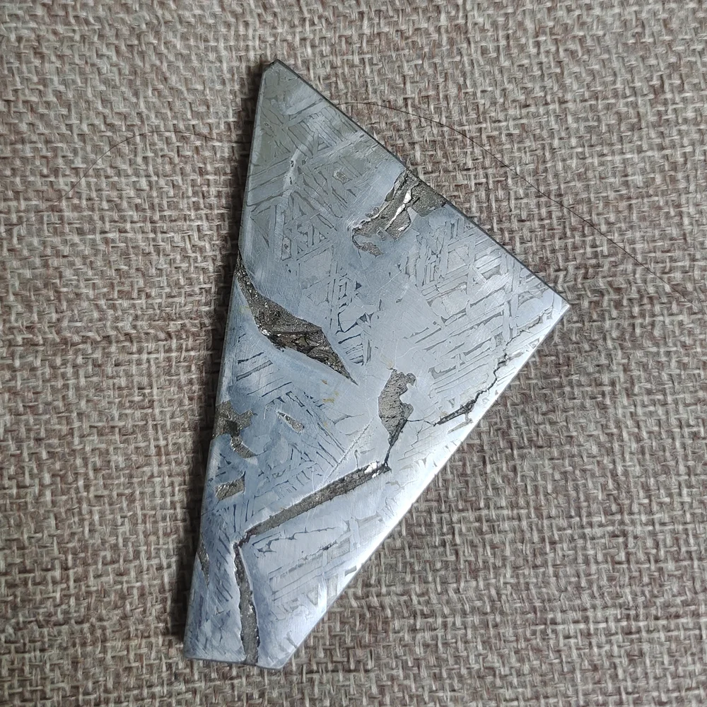 Muonionalusta Iron Meteorite Slices Natural Meteorite Material Specimens Iron Meteorite Slices Collection - CC29