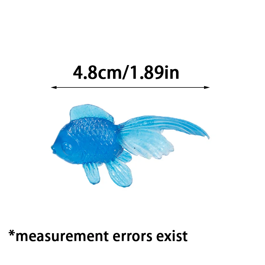 10/20/40pcs PVC Simulated Fishes Semi Transparent Marine Animal Model Aquarium Fish Tank Decoration Desk Indoor Ornament XJM