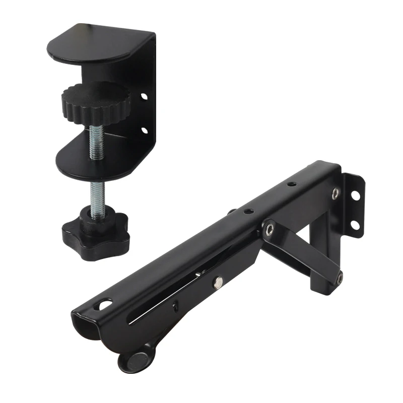 L-shaped Foldable Desktop Bracket Heavy-duty Punch-free Space-saving Desktop Extension Plate Rack Hardware Accessories