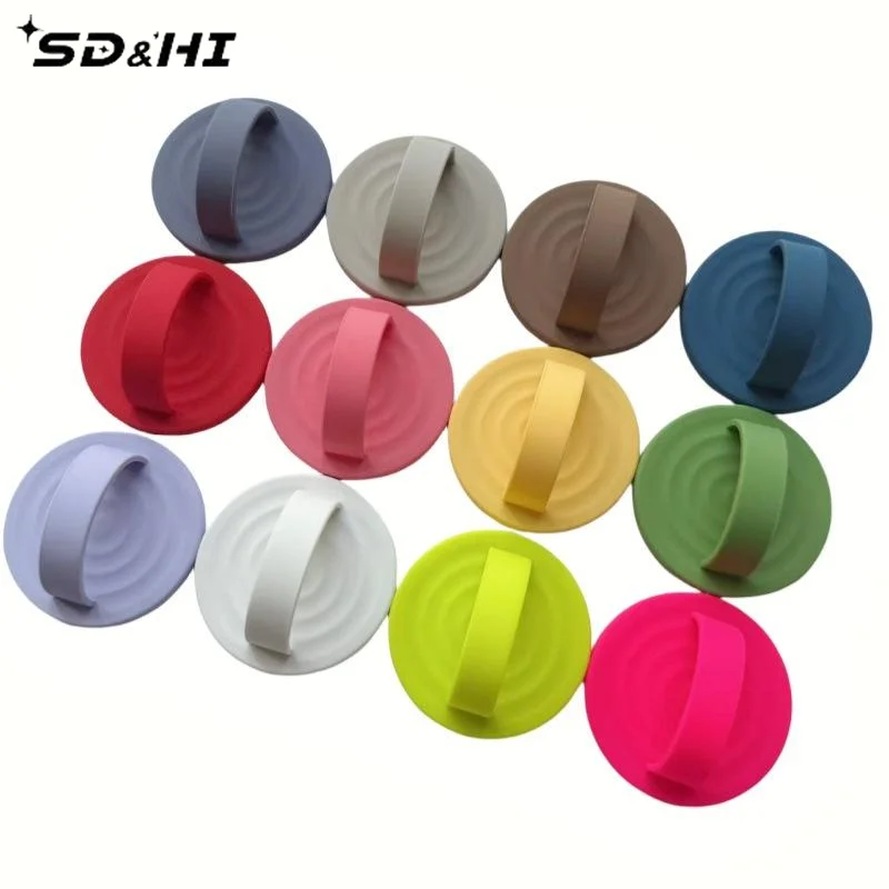 1 Piece Waterproof Removable Liquid Silicone Magnetic Phone Ring Holder Grip Attachment For Android Phone Cases