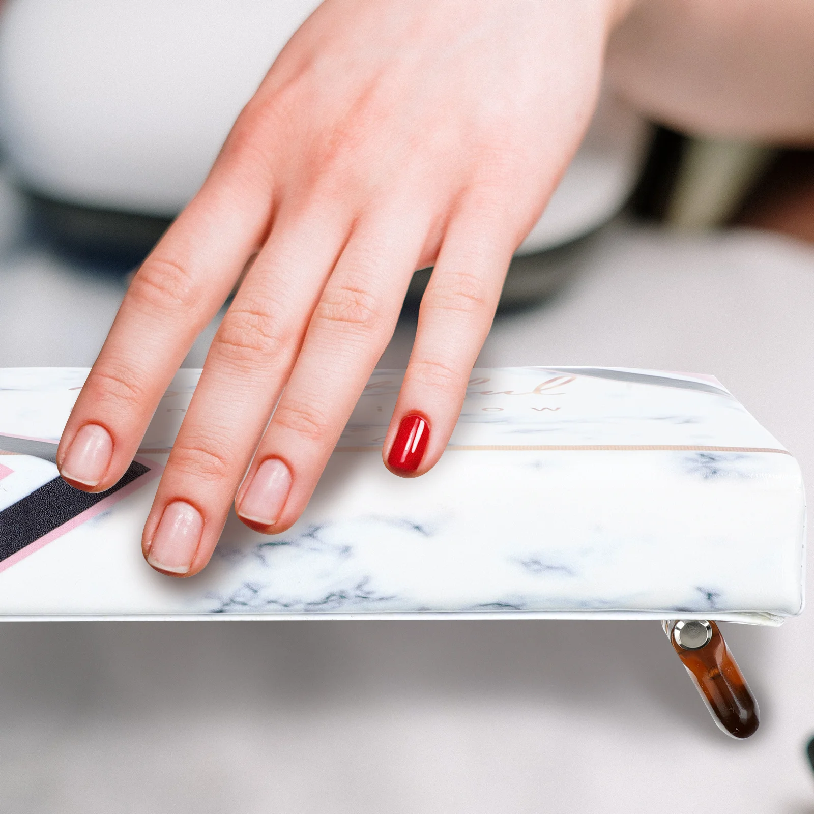 折りたたみ式ハンドピローマット1セット、ネイルアートクッション、高さ調節可能、ネイルサロンツールキット、マニキュア用品、ハンドレスト