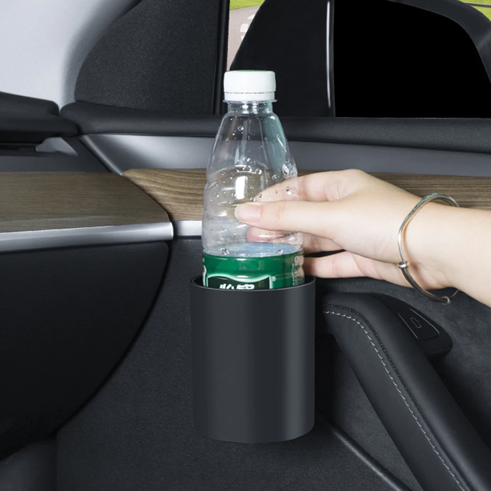 Für Tesla Model Y Juniper Model YL Autotür-Getränkehalter Aufbewahrungsbox Wasserflaschenhalter Kaffeetassenhalter Autozubehör – Detail 3