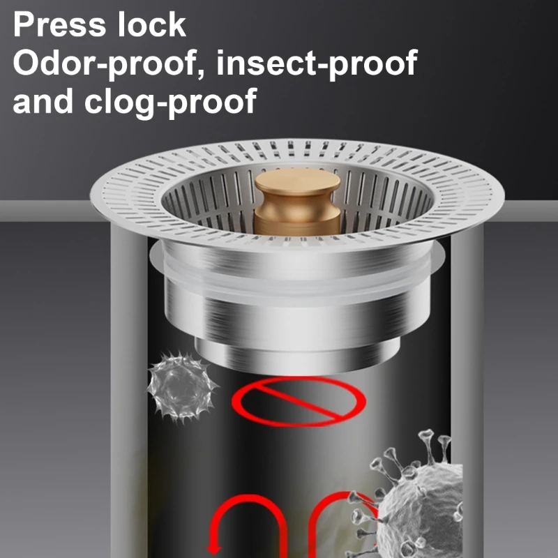 Противозасоряющийся сливной фильтр Пробка для раковины Умывальники Заглушки для слива раковины Прочные