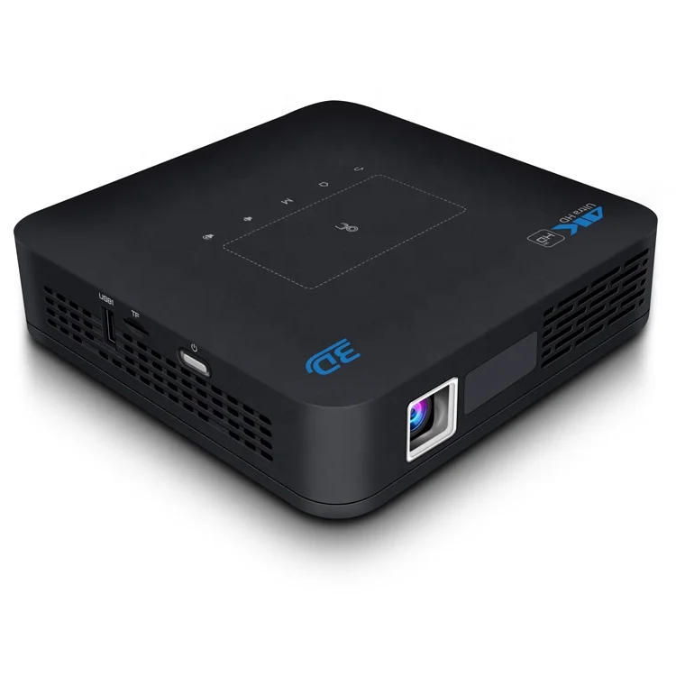 

Mini P15 1080P Full HD DLP Projector WIFI Android 9 IOS Home Theater 4K Auto 3D Stereo Built-in 4-hour Battery Manual