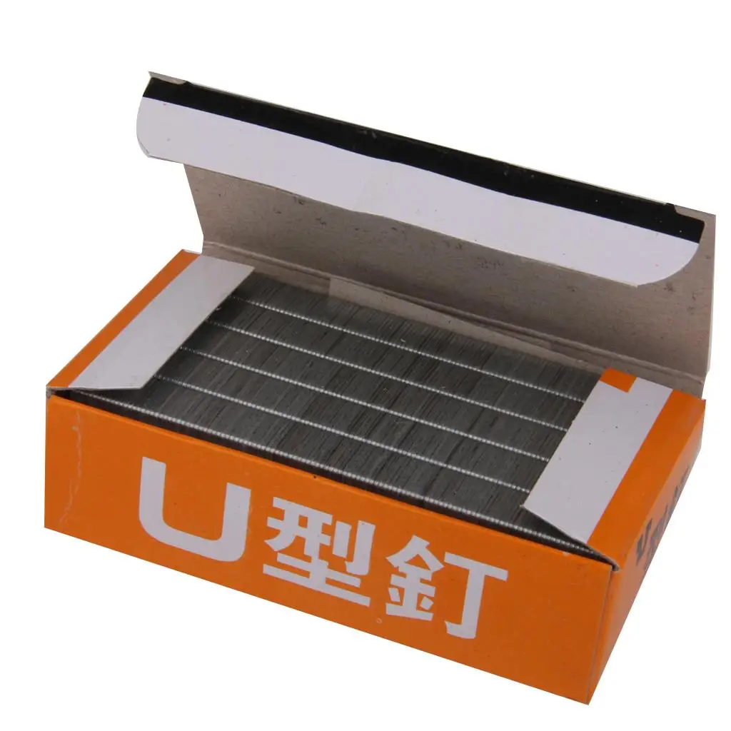U Shape Staples Metal 10mm Upholstery Stapler Tacker Heavy Duty Shooter Staples for Furniture Repair and DIY Projects