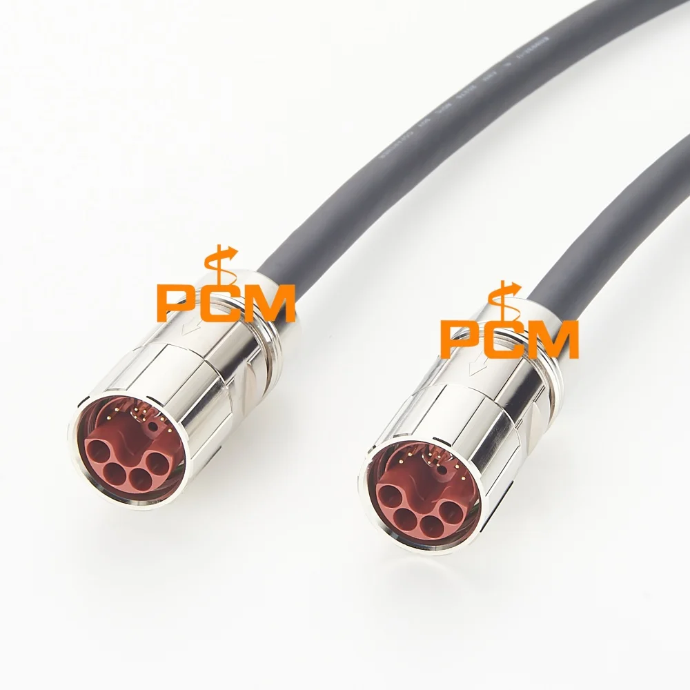 M23 Hybrid Male to Male Cable Circular Connector for Servo Motor CNC Machine Sensor Actuator Industrial Automation Equipment