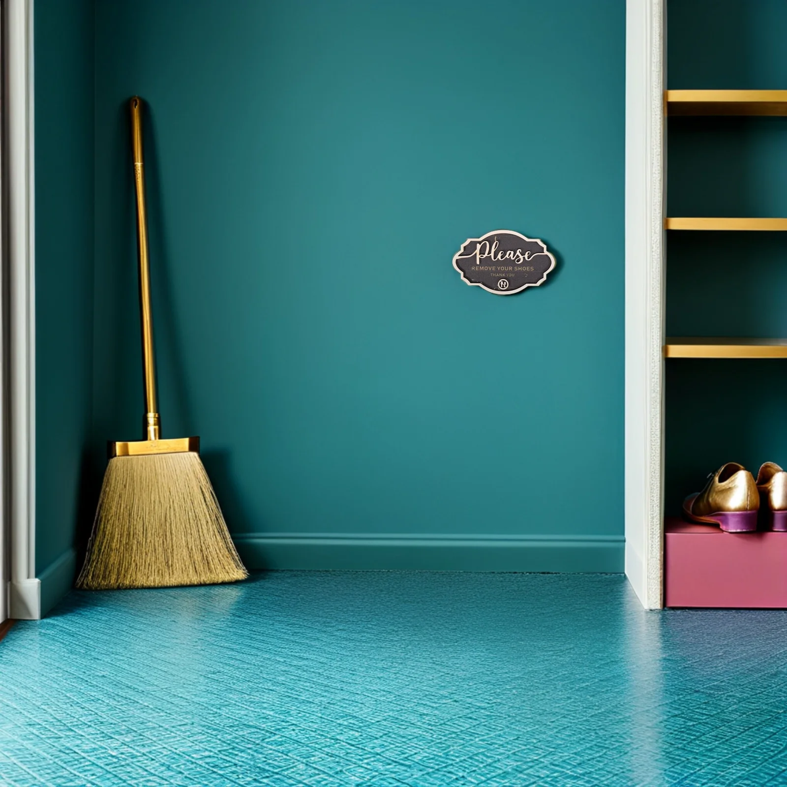 

No Shoe Removal Sign Sticker 15x20cm Waterproof Anti-Slip Floor Decal Logo for Indoor Outdoor Prohibited Shoe Mark