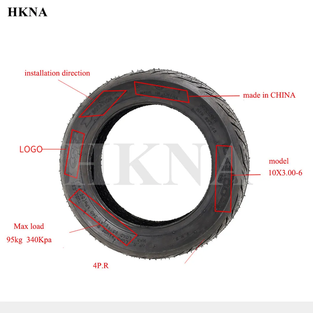 High Quality CST 10x3.00-6 Vacuum Tire for Electric Scooter Parts 10x3.0 Tubeless Tyre