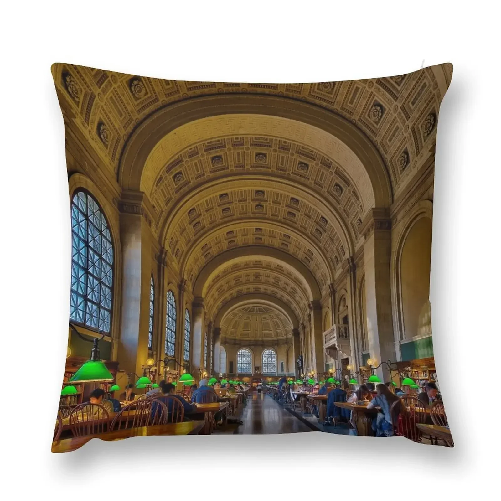 

Boston Public Library Throw Pillow Pillow Covers Decorative Cushions Decorative Cover For Living Room Christmas Pillows pillow